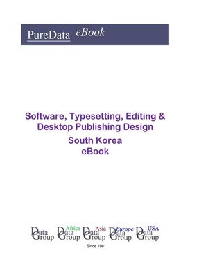 cover image of Software, Typesetting, Editing & Desktop Publishing Design in South Korea